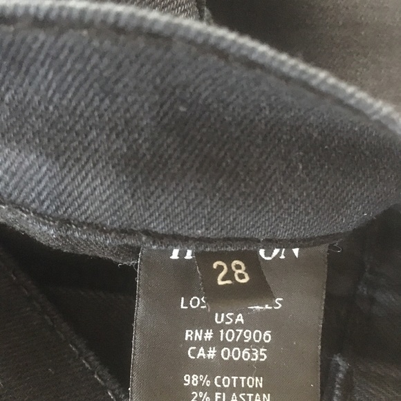 Hudson women’s Black denim jeans - Picture 5 of 6